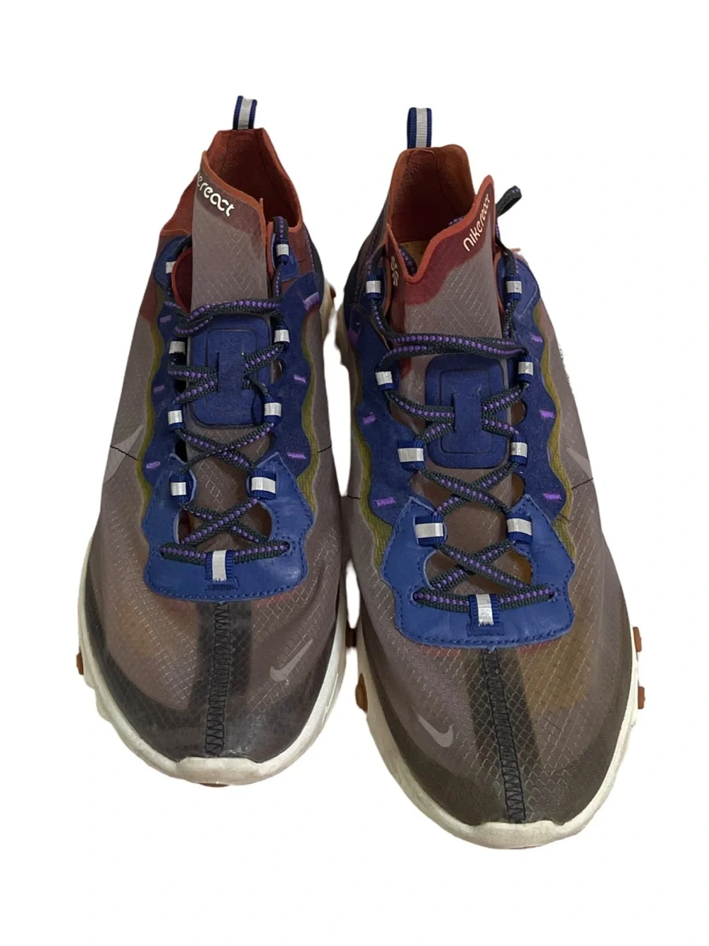 Nike Men's Multicolor Brown, Blue & Rust Performance Sneakers